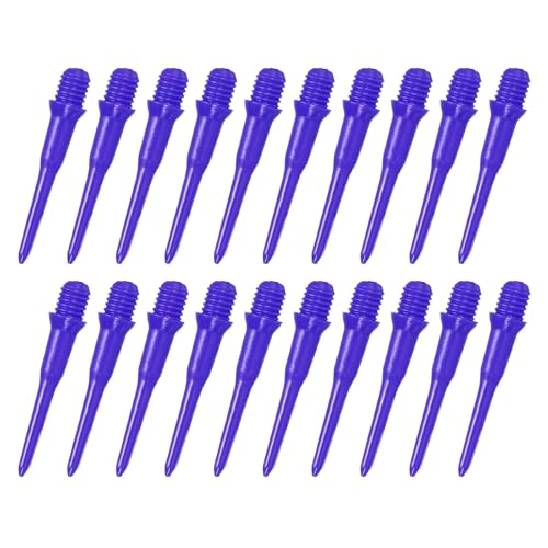 YOKIVE 100 Pcs Plastic Dart Tips, Game 2BA Thread Soft Darts Tips Replacements Dart Accessory | Indoor Outdoor Play (Blue)