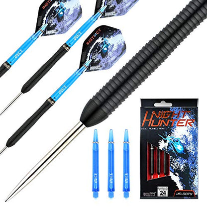 ONE80 90% Tungsten Steel Tip Darts Sets Chameleon, Night Hunter Professional Darts Set - style: Velocity 24g