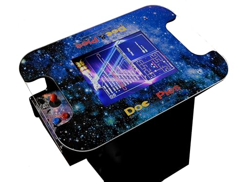 Doc and Pies Arcade Factory Full Size Professional Cocktail Arcade Machine | 60 Classic Games | Original, Classic Design | 2-Player | Full Size LCD Screen, Buttons and Joystick - style: 60