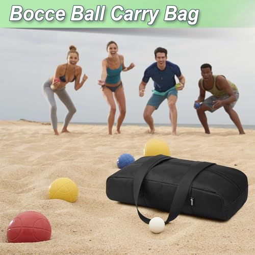 Cosmos Bocce Sets Carry Bag Bocci Storage Organizer Bag for Holding 8 Boccie Balls, Portable Bocce Balls Tote Bag for Carrying Bocce Game Equipment to Backyard Lawn Beach - size: Small
