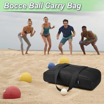 Cosmos Bocce Sets Carry Bag Bocci Storage Organizer Bag for Holding 8 Boccie Balls, Portable Bocce Balls Tote Bag for Carrying Bocce Game Equipment to Backyard Lawn Beach - size: Small