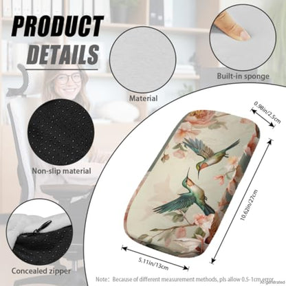 Office Chair Covers Stretchable Cat Gaming Chair Armrest Pads 4-Pc Set Unique Washable Dustproof Seat Cover for Office Chairs with Stylish Design - color: Cat