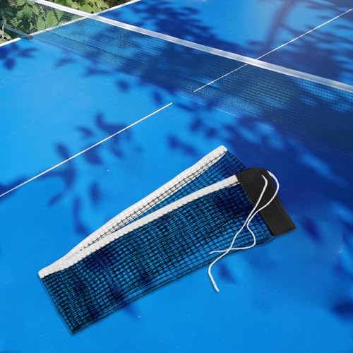 Toyvian Professional Portable Table Tennis Net Lightweight Polyester-Cotton Mesh Tight and Secure for Indoor Outdoor Use Easy Setup Foldable Training Accessory