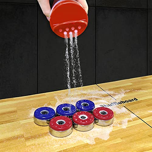 Shuffleboard Sand Wax High/Medium Speed Shuffleboard Powder Set, Shuffleboard Sand with Mini Brush Set - size: 4 Cans high Speed