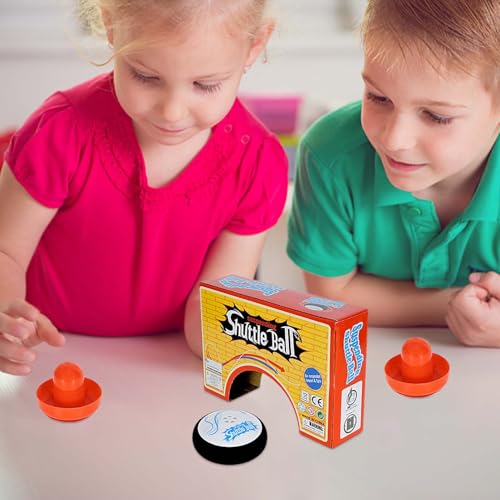 Hockey Pucks, Hockey Hover Puck, Electric Sliding Airs Hockeys Table Game with 2 Pucks & Pushers, Portable Lightweight Airs Hockeys Hover Puck Set Tabletop Board Game, for Kids Adults