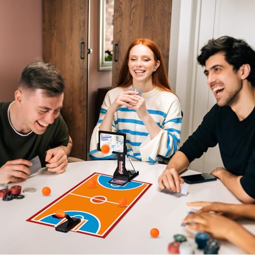 VioraWhite 16 Pack Basketball Game Toys Tabletop Basketball Shooting Game Mini Desktop Basketball Game Gift Desk Games for Adults Office Relax Reduce Stress Basketball Prize Party Favors Birthday Gift - color: Black