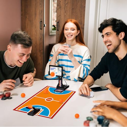 VioraWhite 16 Pack Basketball Game Toys Tabletop Basketball Shooting Game Mini Desktop Basketball Game Gift Desk Games for Adults Office Relax Reduce Stress Basketball Prize Party Favors Birthday Gift - color: Black