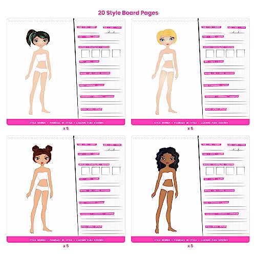Fashion Angels Designer Kit for Girls, Fashion Activity Sticker Book with 700+ Stickers, Road Trip Essentials, Ideal for Kids Ages 6+ - style: Fashion Design