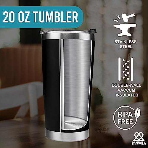 Panvola Stupid Tree Funny Disc Golf Player Gifts For Dad Mom Grandpa Grandma From Son Daughter Husband Wife Vacuum Insulated Tumbler Retro Stainless Steel With Removable Lid Drinkware (20 oz) - style: 20 oz