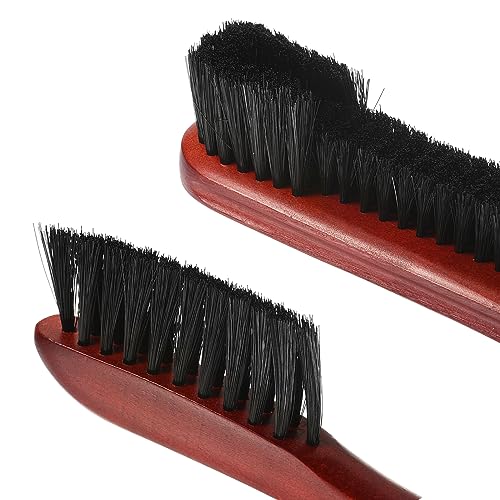 M METERXITY Billiard Pool Table Rail Brushes Set - Billiard Pool Snooker Accessories, Wood Handle Nylon Bristle - color: Burgundy