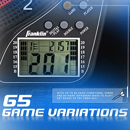 Franklin Sports Electronic Dart Board Sets - Soft Tip Electric Dartboard with Digital Scoreboard - (6) Darts Included - style: Dartboard