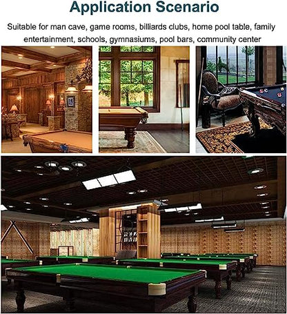 REMYS Corner Floor Cue Rack, with 5 Drink Coasters, Billiard Supplies 10 Cues Freestanding Pool Stick Holder, Holds Full Set of Balls