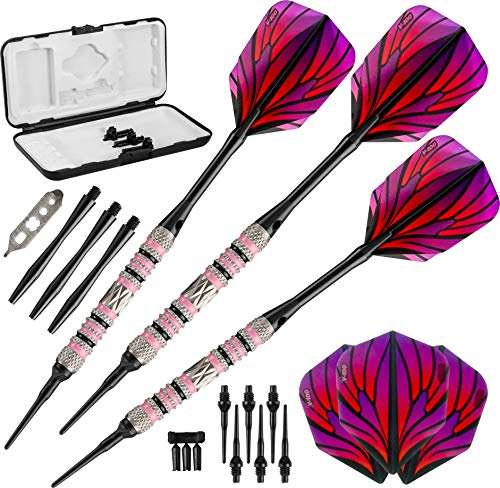 Viper Wings 80% Tungsten Soft Tip Darts - color: pink, size: One Size
