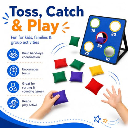 12 Pack 2inch/5cm Nylon Bean Bags Children Family Adults Outdoor Yard Games Bean Bag Toss Carnival Toy Bean Bag Toss Game