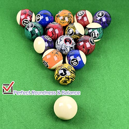 Billiard Balls Set 16 Pool Table Balls Resin Ball 2-1/4"(Several Style Available)
