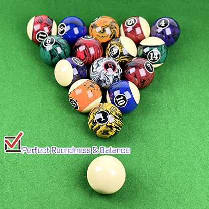 Billiard Balls Set 16 Pool Table Balls Resin Ball 2-1/4"(Several Style Available)