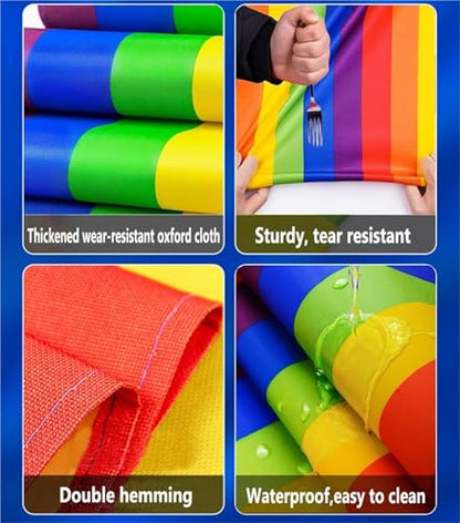 Team Building Game Running Mat, Field Day Team Activity Fun Competition Game, Outdoor Activities Sports Games - size: Kids-4M/13FT