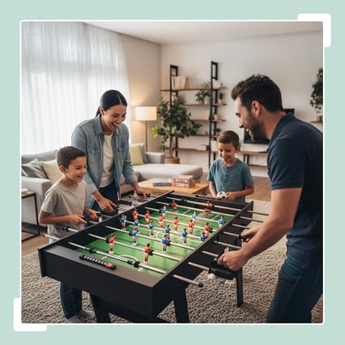 Relaxdays Foldable Football Table with 3 Balls 78 x 122 x 61 cm Dark Brown