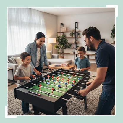 Relaxdays Foldable Football Table with 3 Balls 78 x 122 x 61 cm Dark Brown