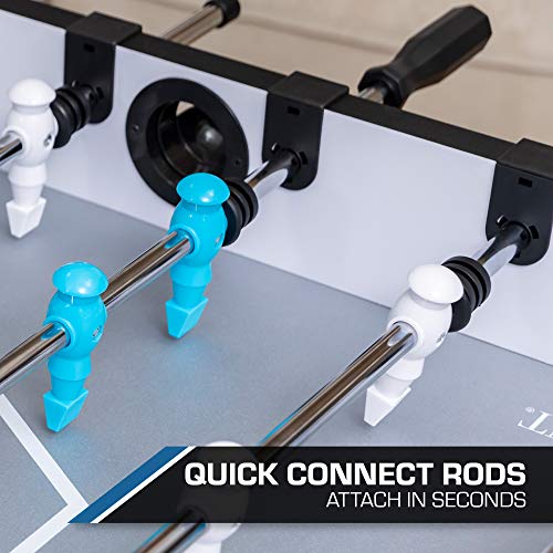 EastPoint Sports 60-Inch Official Competition Size Foosball Table - Foosball Game Table and Foosball Ball Set Complete with Quick-Connect Rods and Bead Scoring