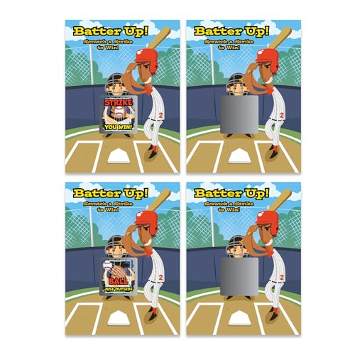 My Scratch Offs Baseball Batter Up Scratch Off Game Cards 26 Pack - 2 Winning and 24 Sorry - style: Baseball Batter Up