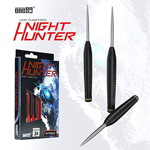 ONE80 90% Tungsten Steel Tip Darts Sets Chameleon, Night Hunter Professional Darts Set - style: Attack 22g