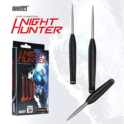 ONE80 90% Tungsten Steel Tip Darts Sets Chameleon, Night Hunter Professional Darts Set - style: Attack 22g