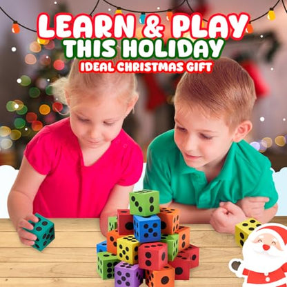 Big Foam Dice Set - 216-Pack, Jumbo, and Colorful Dice for Kids - Ideal for Boosting Math Skills in The Classroom, Great Gifts, and Party Fun - style: 216 Pack