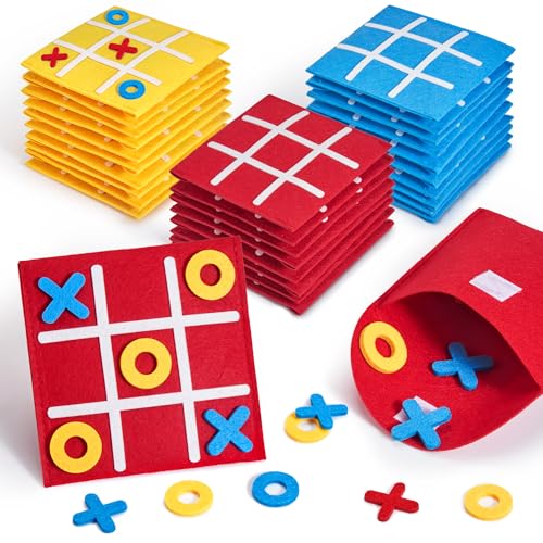 JoyCat Tic Tac Toe Mini Board Game Toy for Kids and Family,Birthday Party Favors,Goody Bag,Fun Indoor Game Night Activity,Gifts for Students,Easy to Store(Bulk Pack of 12) - style: Classic