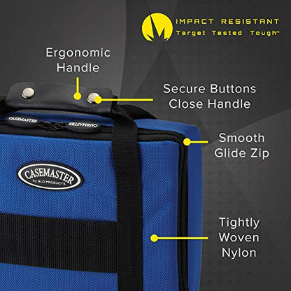 Casemaster Classic Blue Nylon Dart Case - color: Blue