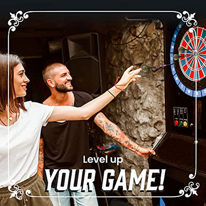 Shot! Darts Warrior Hautoa Professional Tungsten Throwing Dart Set - Soft Tip, Designed Flights for Women & Men