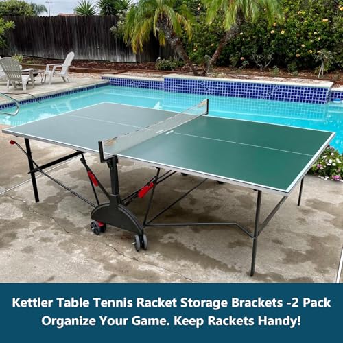 2 Pcs Compatible with Kettler Ping Pong Replacement Bracket Holder, Heavy Duty Replacement Bracket Compatible with Kettler Ping Pong Table Frame (Fits 18mm Round Poles)