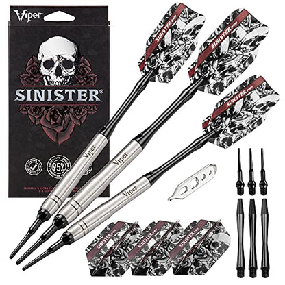 Viper Sinister 95% Tungsten Soft Tip Darts - size: 18 grams, style: Beveled Barrel