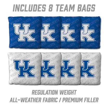 YouTheFan NCAA 2' x 4' Slogan Series Professional Wood Cornhole Game with Logo Bags - color: Kentucky Wildcats
