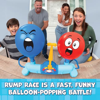 Rump Race Family Game Night - Balloon Popping Battle Board Game - Party Game - The Race is On to Pop Your Opponents Balloon - Bounce Your Balloon Off - Ages 8+