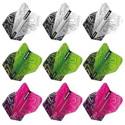 RED DRAGON Yin Yang Double Sided Dart Flights 3 Sets Per Pack (9 Dart Flights in Total) - color: Selection Pack