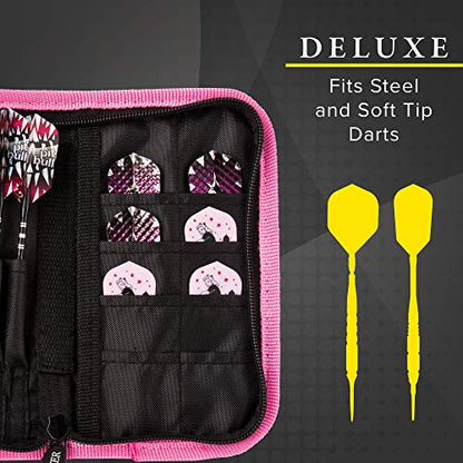 Viper Rock & Roll Soft Tip Darts & Casemaster - color: Pink, style: Delux
