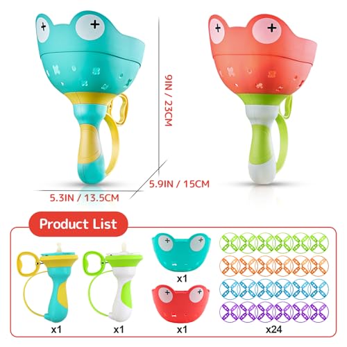 pamexin Outside Toys for Kids Ages 4-8 - Manual Capture Catching Game - Toddler Chasing Toy for Boys & Girls, Ages 3-7 - Outdoor Fun Family Games - style: Red+Green