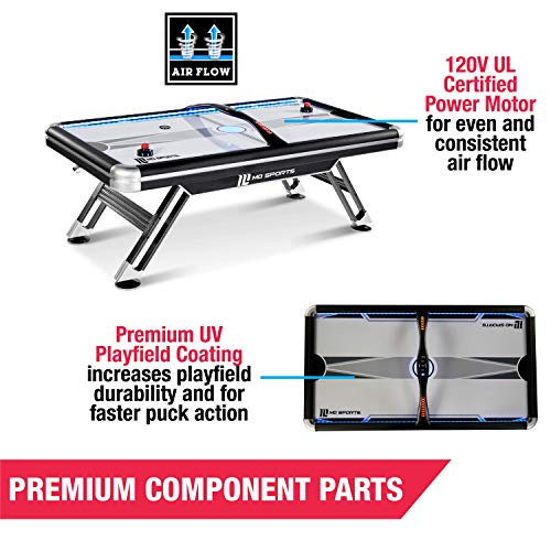 MD Sports Air Hockey Table with Arcade Electronic Scorer, Perfect for Family Game Rooms - style: 7.5' - Titan (Overhead Score)