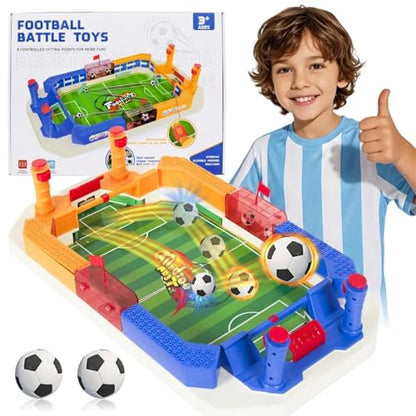 PowerKing Portable Foosball Table - Mini Tabletop Sports Game for Competitive Family Fun - color: Green-E014