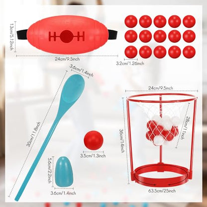 Arrowbash Outdoor Lawn Summer Games egg spoon race game swishball basketball game Shaking Balls kit for Indoor Outdoor Family Birthday Party Reunion Lawn Carnival Games Toys