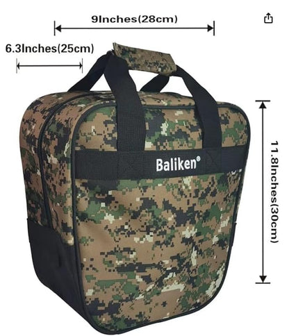 BALIKEN Bowling Single Tote Bag, Durable, Compact and Stylish Durability Easy to Carry Holds One bowling ball - color: FCamo