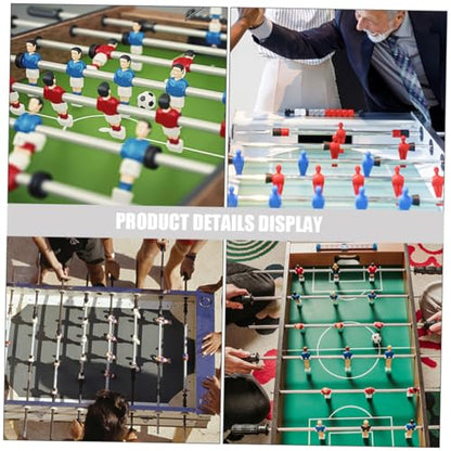 SUPVOX 4Pcs Foosball Rods Replacement Parts: 8mm Diameter Iron Soccer Poles for 0.5m Table Football Machine - Heavy Duty Metal Operation Bars for Kids Mini Foosball Table (No Handles)