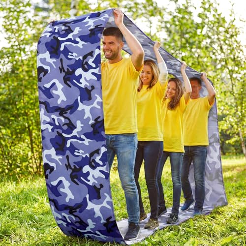 Team Building Games Teamwork Games Run Mat, Learning Activity Fun Playing Run Mat for Adults Field Day Game Team Building Relay Race Outdoor, with Storage Bag