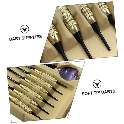 12-Pack Soft Tip Electronic Darts Set Safe Dart Accessories for Recreational Sports