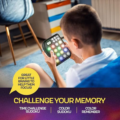 Croove Brain Teasers & Memory Game, 6 Fun Games for Kids, Cool Stocking Stuffers Toys, Best Activities for Boy, Gift Ideas for Boys & Girls Ages 6-8 9 10 11+ Year Old