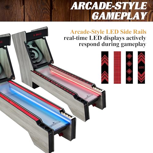Barrington Roll and Score Multiple Styles Roll & Score Classic Arcade Game Collection, Durable & Stylish Designs with Game Balls, Perfect for Family Game Rooms - style: 10 Ft Premium