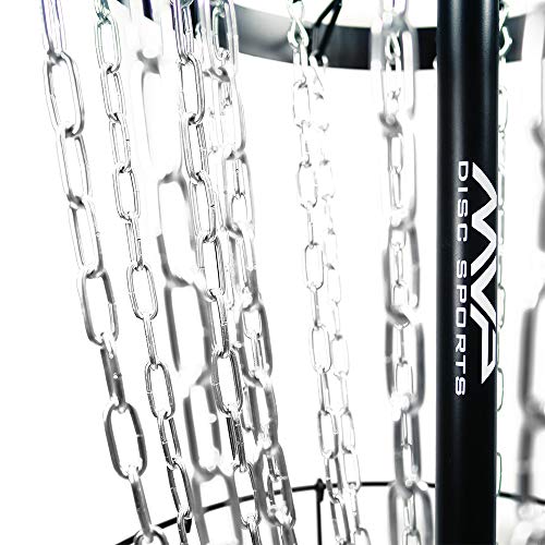 MVP Disc Sports Black Hole Pro HD 24-Chain Portable Disc Golf Basket Target