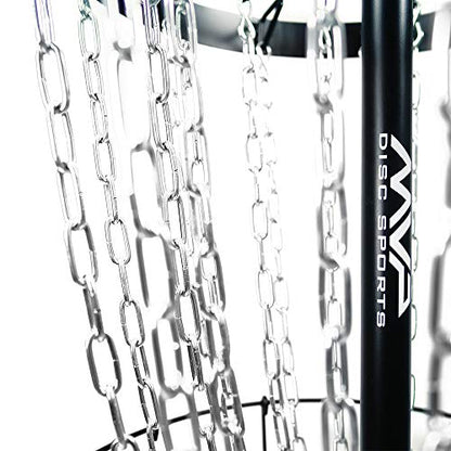 MVP Disc Sports Black Hole Pro HD 24-Chain Portable Disc Golf Basket Target