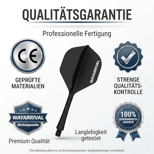 Integrated Dart Flights,All in One Dart Flights and Stems for Unbreakable Use,Universal 2BA Fit for Instant Setup,PP Material Integrated Dart Flights and shafts for Stability - style: 6 Pack